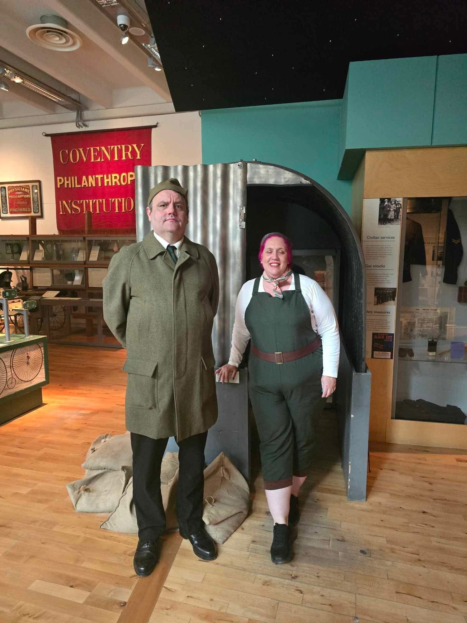 Wartime characters at the museum