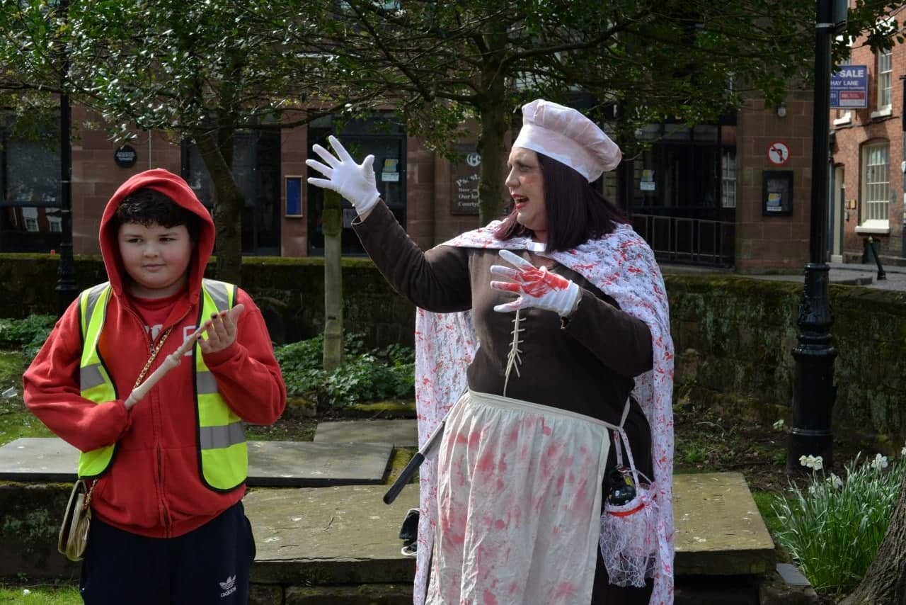 Crazy Maude and her little helper
